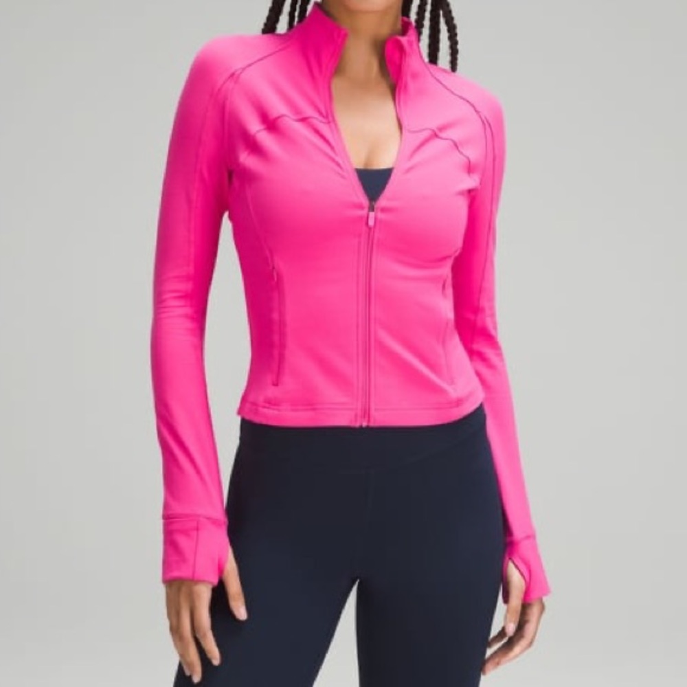 Lululemon Cropped Define Nulu Jacket in Sonic Pink Size 4